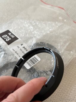 Vymezovací středící kroužky pro alu 70,1mm na 63,3mm - sada - 2