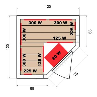 Hanscraft sauna Luxe 2/3 - 2