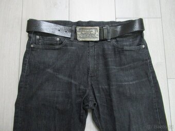pánské džíny + opasek LEVIS 513 34/32 - 2