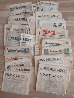 staré noviny od r.1945 do roku 1976 - 2