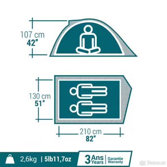 Prutový stan MH 100 | 2 osoby - 2