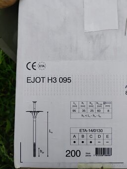 Plastové hmoždinky s talířovou hlavou 95 mm - 2