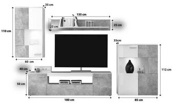 TV stěna + stolek - 2