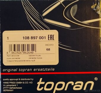 Spojovací trubky pro výfukový systém Topran 125/60 - 2