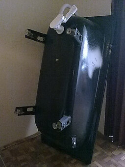 Prodej: ocel.vana 160cm, bílý smalt, samostojící,velmi zach - 2