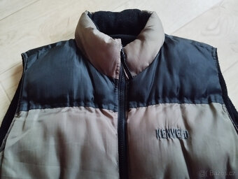 Oboustranná zimní vesta vel.M-L Kenvelo černohnědá - 2