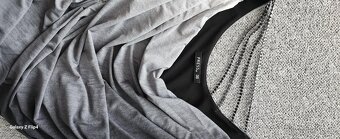 Prodám společenské šaty šedé dlouhé vel. M - 2