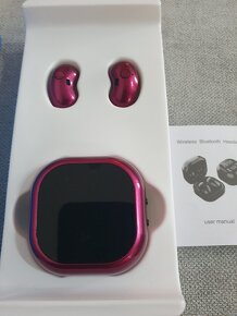 Sluchátka růžová S6 plus - 2