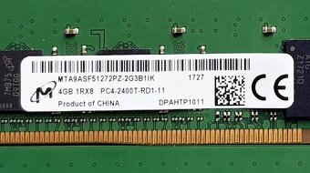 Micron 4GB DDR4 2400 MHz ECC Registered RDIMM RAM - 2