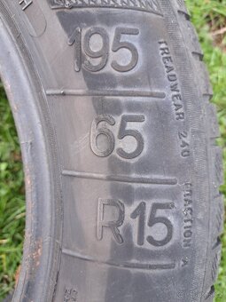 Prodám pneu Kleber 195/65 R15 - 2