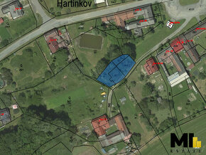 Prodej stavebního pozemku v obci Hartinkov 947 m2, Svitavy. - 2