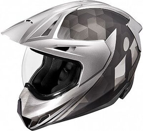 Icon Variant Pro Ascension , enduro helma, vel. L šedo-černá - 2