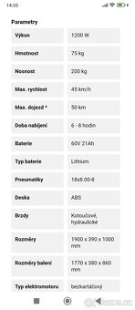 Elektrická koloběžka XR05 barva černá - 2