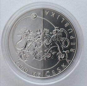 Stříbrná mince 200 Kč Založení ČAS 100 let. Proof
- 2