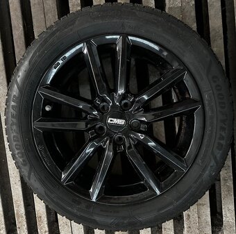 5x112 R17 7J ET50 CMS C27 piano Black + 215/55 R17 GoodYear - 2