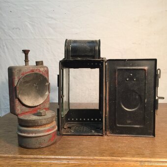 stará karbidová lampa  - karbidka - 2