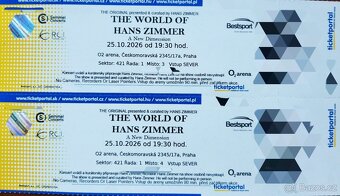 The World Of Hans Zimmer: 1 Rada Horni Sezení 25.10.2026 O2 - 2