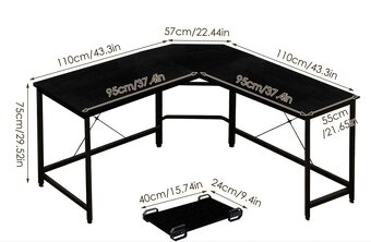 Rohový psací stůl - 2