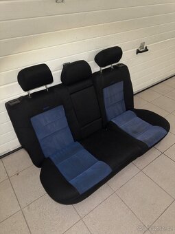 Golf 4 Recaro zadní sedačky - modré - 2