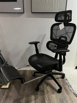 Kancelářská ergonomická židle + podnožka (NOVÁ) - 2