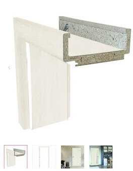 Obložková zárubeň SOLODOOR 3D cremeline – levá 80 - 2