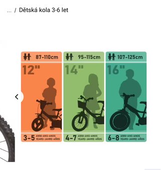 Dětské kolo 14" - 2