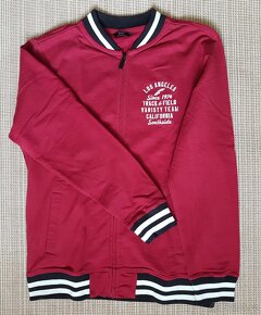 Mikina červená na zips (M) - 2