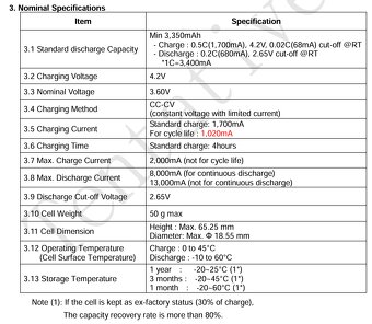 Blistr 10ks baterie Li-ion SAMSUNG SDI INR18650-35E 8A/10A - 2