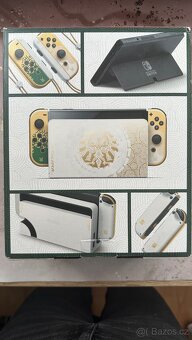 Nintendo Switch OLED Zelda edice + 5 her (některé nové) - 2
