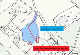 Prodej pozemku k bydlení 3127 m2, Šumná u Litvínova - 2