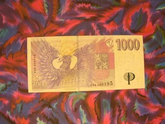 1000 Kč přítisk 30 výročí ČNB pamětní bankovka X kusu 1300,- - 2