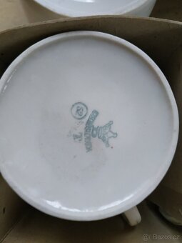 Retro porcelánové hrnky 6ks..Nove - 2