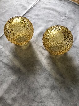 2x retro skleněné stínidlo - 2