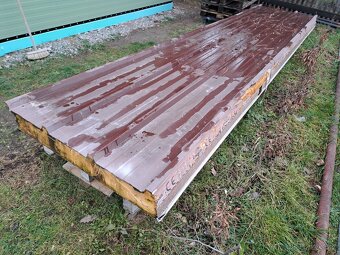 Střešní sendvičový PUR panel 12cm - 2ks - trapez - 2