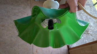 Lustr zelený, bez žárovky - 2