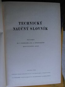 Technický naučný slovník, T. Korbař,  A. Stránský Praha 1962 - 2