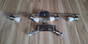 2x bodové světlo svítidlo nerez/bílý mat 4x40W + Paulmann - 2
