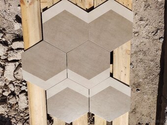 Dlažba / obklad:33x38cm -HEXAGON - mix barev - mat - 2