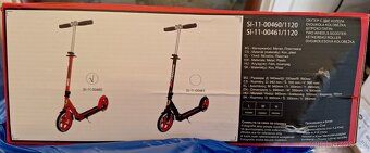 Koloběžka Ferrari 2x a helma+chrániče (S+L) - 2