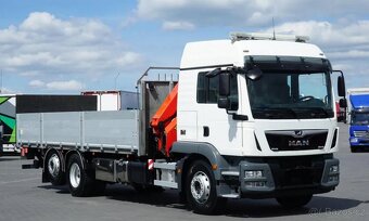 MAN TGM 26.340 - 6x2 - Valník + HR-PALFINGER PK 19.001 SLD5 - 2