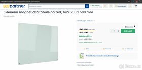 Skleněná magnetická popisovací tabule - 2