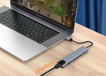 USB-C rozbočovač, 8v1 - 2