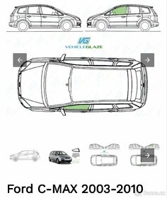 Boční Okna Ford C Max - 2