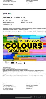 Colours Of Ostrava 2024 vstupenky - 2