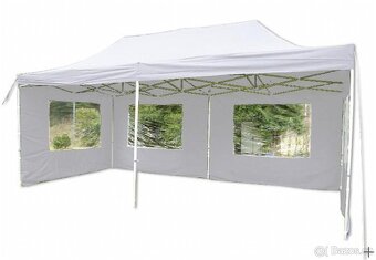 Nový párty stan nůžkový 6x3 m,se 4 bočními stěnami - 2
