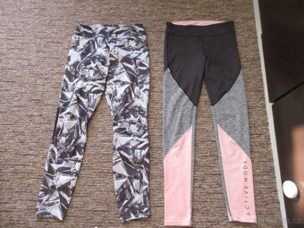 Sportovní legíny - 4 kusy -158-164. - 2