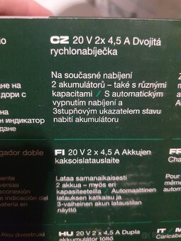 Parkside dvojitá rychlonabíječka - 2