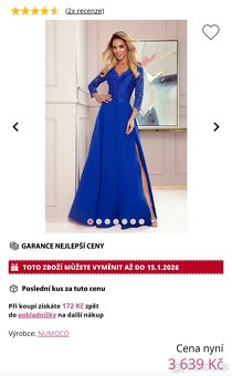 Královsky modré šaty Numoco - 2