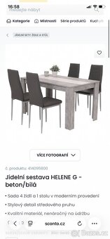 Jídelní set Sconto - 2