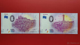 0 Euro Souvenir bankovka PRAHA + OSTRAVA, PERFEKTNÍ STAV - 2